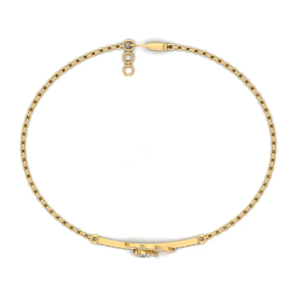 Celestial Art Deco Diamond Bracelet - View 3