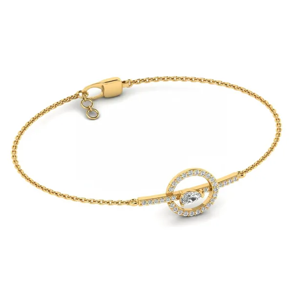 Celestial Art Deco Diamond Bracelet - View 4