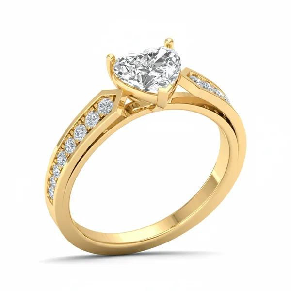 Magnificent Crossover Diamond Ring - Laboratory-Grown Diamond Ladies Ring
