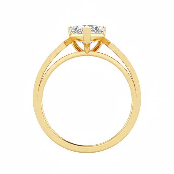 Magnificent Crossover Diamond Ring - View 3