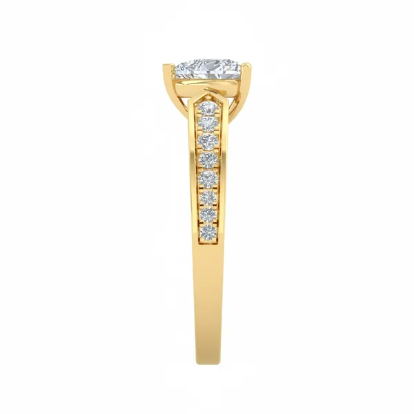 Magnificent Crossover Diamond Ring - View 4