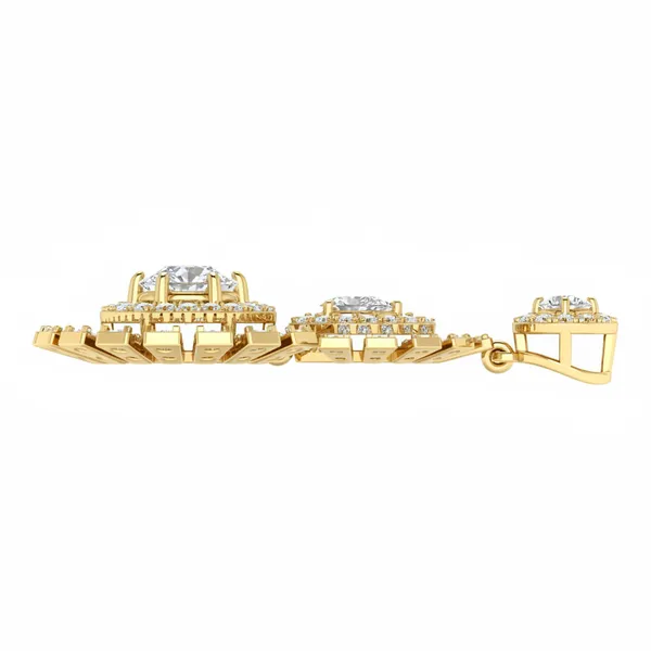 Lustrous Infinity Diamond Pendant - View 3