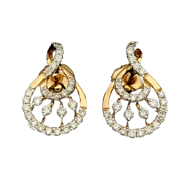 Timeless Lattice Diamond Earrings - Laboratory-Grown Diamond Earrings