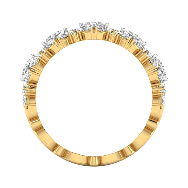 Glittering Bezel Diamond Ring - View 3