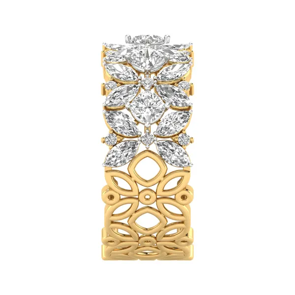 Glittering Bezel Diamond Ring - View 4