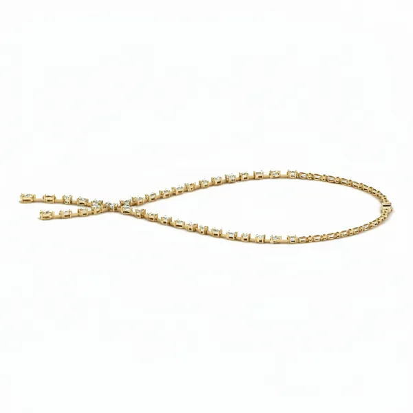Lustrous Lariat Diamond Necklace - View 2