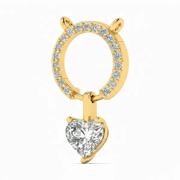 Bold Peacock Diamond Pendant - View 2