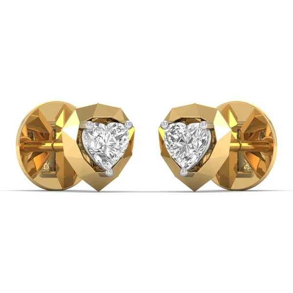 The Fantasque Mosaic Solitaire Studs - View 2