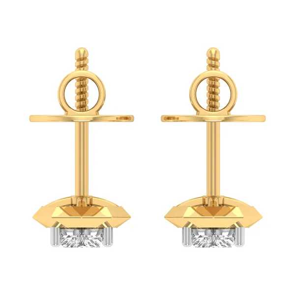 The Fantasque Mosaic Solitaire Studs - View 4