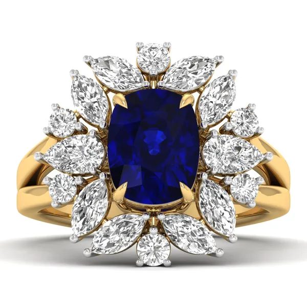 Couture Modern Diamond Ring - View 2