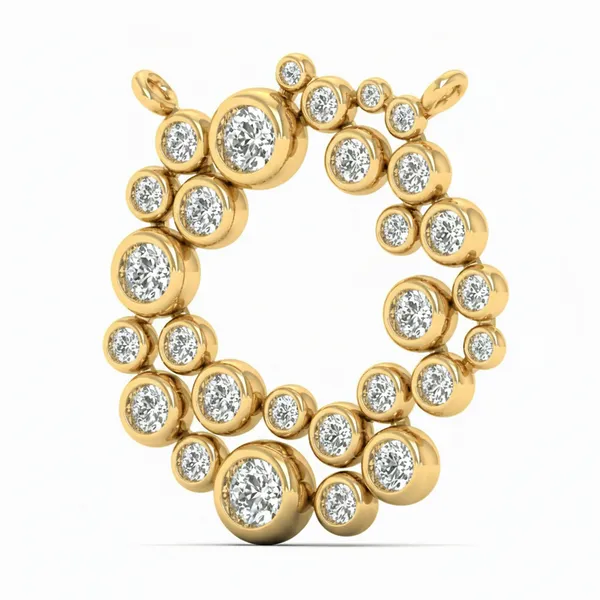 Exquisite Star Diamond Pendant - View 2