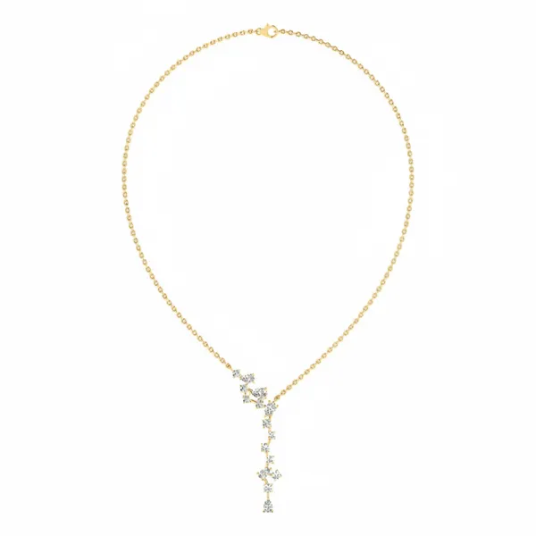 Radiance Tassel Diamond Necklace - Laboratory-Grown Diamond Necklace