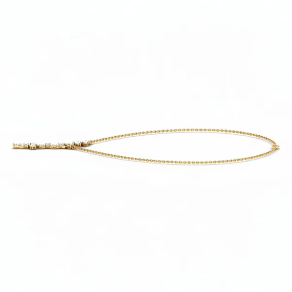 Radiance Tassel Diamond Necklace - View 2