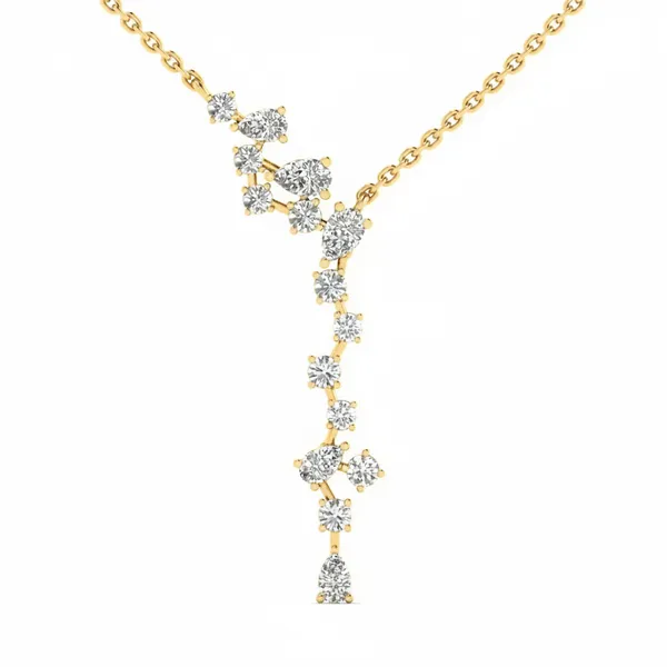 Radiance Tassel Diamond Necklace - View 4