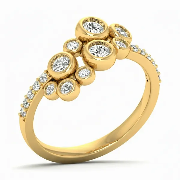 Whimsical Band Diamond Ring - Laboratory-Grown Diamond Ladies Ring