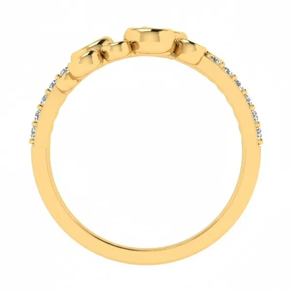 Whimsical Band Diamond Ring - View 3