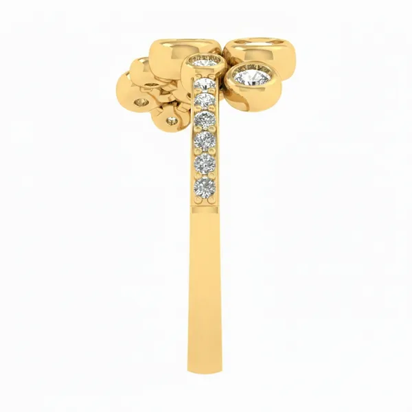 Whimsical Band Diamond Ring - View 4