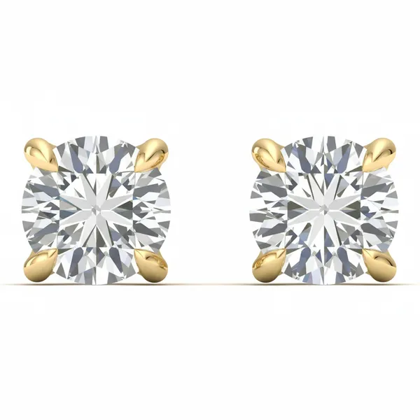 The Vincenza Tiara Solitaire Earrings - Laboratory-Grown Diamond Earrings