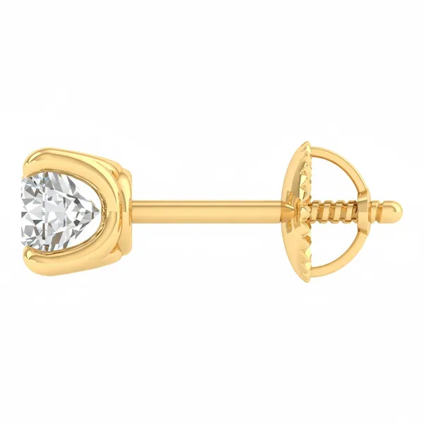 The Vincenza Tiara Solitaire Earrings - View 3