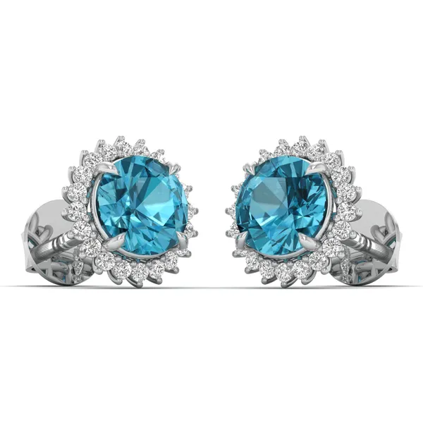 The Iberia Honeycomb Dangle Earrings - View 2
