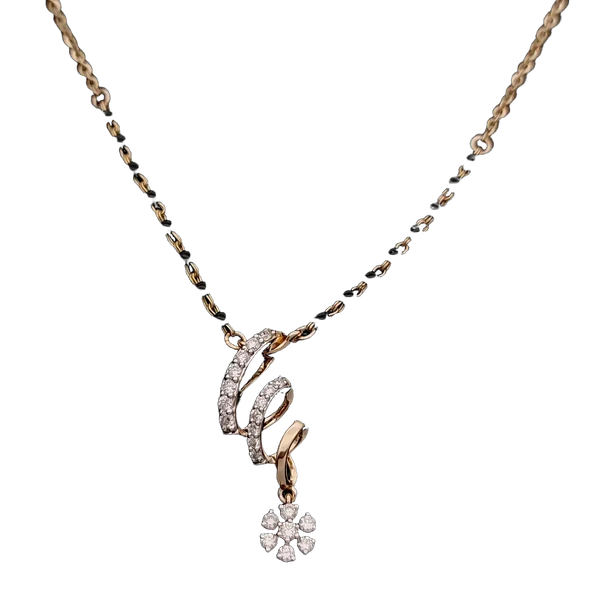 Radiant Halo Diamond Mangalsutra - Laboratory-Grown Diamond Mangalsutra