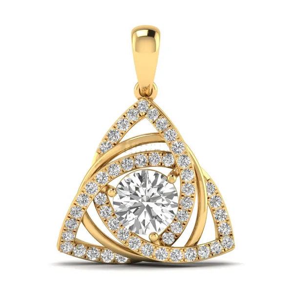 Imperial Peacock Diamond Pendant - Laboratory-Grown Diamond Pendant