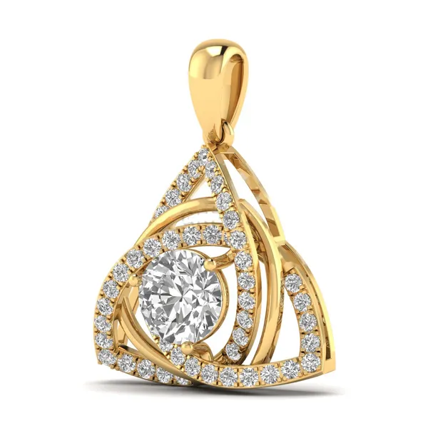 Imperial Peacock Diamond Pendant - View 2