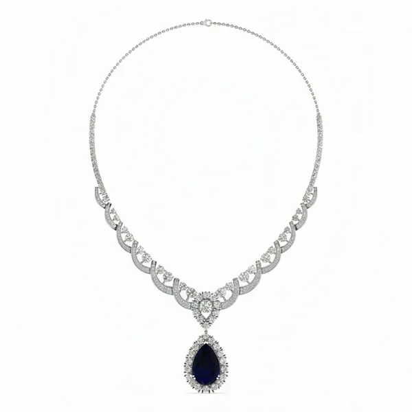 Resplendent Art Deco Diamond Necklace - Laboratory-Grown Diamond Necklace