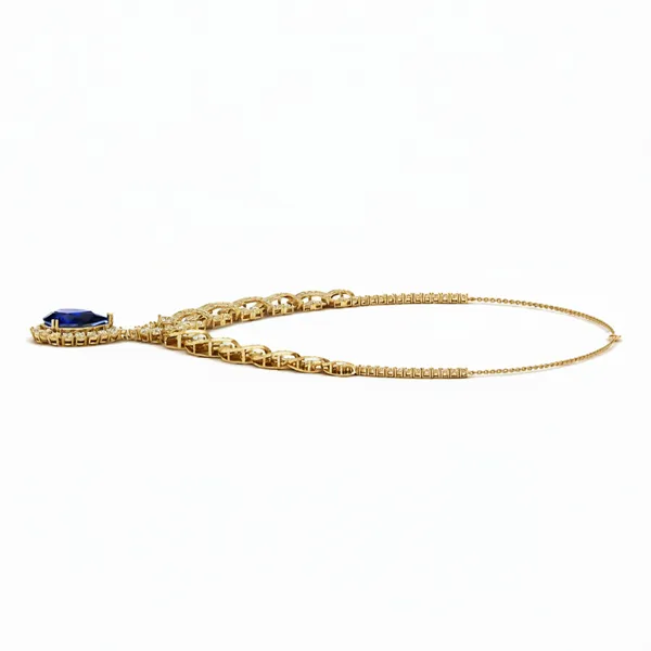 Resplendent Art Deco Diamond Necklace - View 2