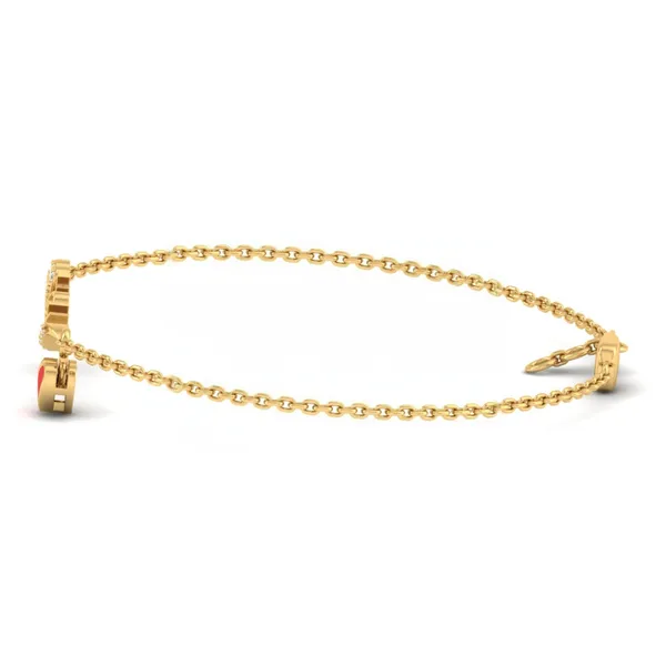 Brilliant Box-Chain Diamond Bracelet - View 2