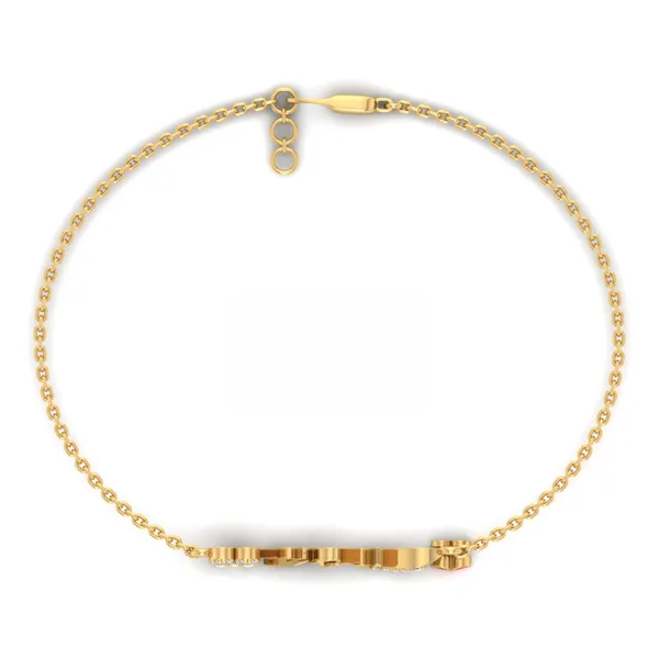 Brilliant Box-Chain Diamond Bracelet - View 3