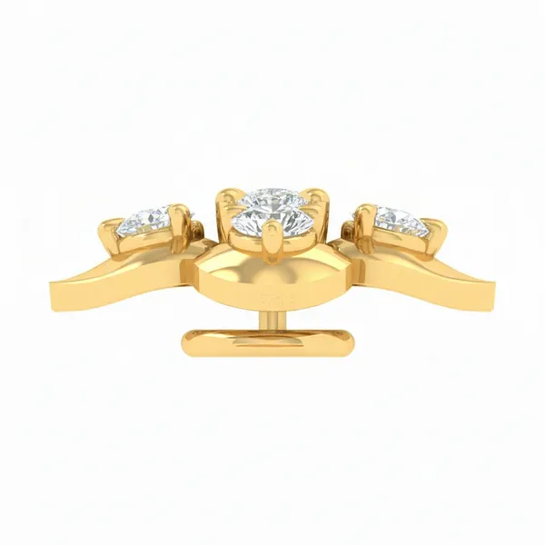 Glittering Heritage Diamond Nosepin - View 3