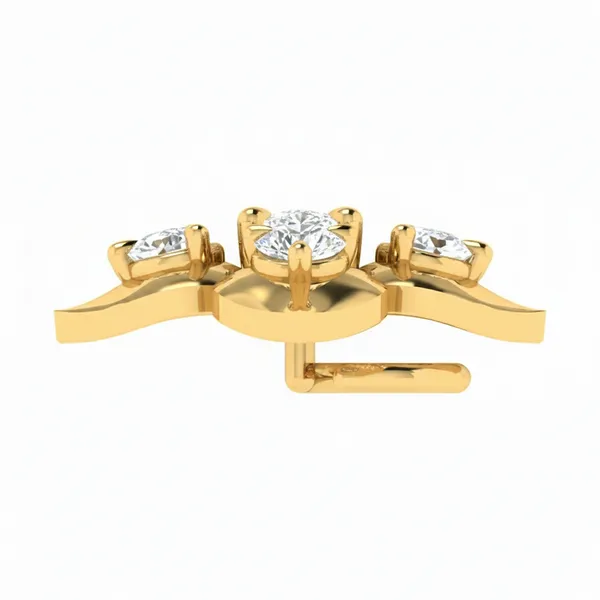 Glittering Heritage Diamond Nosepin - View 4