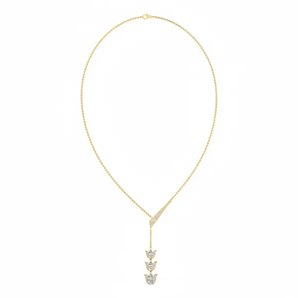 Whimsical Princess Diamond Necklace - Laboratory-Grown Diamond Necklace