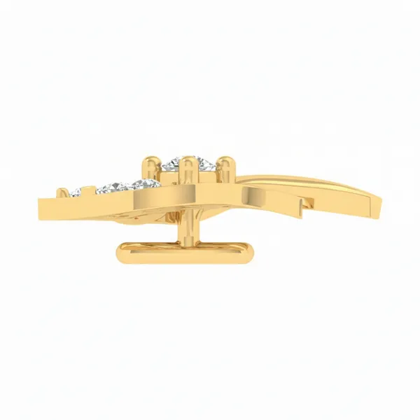 Artisan Solitaire Diamond Nosepin - View 3