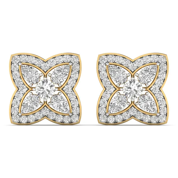 Umbria Dome Chandelier Earrings - Laboratory-Grown Diamond Earrings