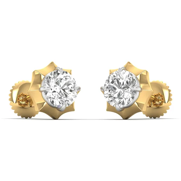 Perenne Branch Diamond Studs - View 2