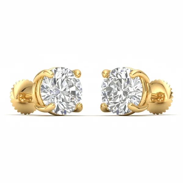 Ophira Candelabra Single Diamond Studs - View 2