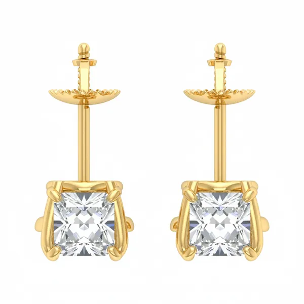 Ophira Candelabra Single Diamond Studs - View 4