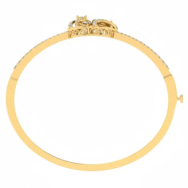 Regal Sunrise Diamond Bangle - View 3