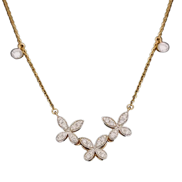 Serene Harmony Diamond Pendant with Chain - Laboratory-Grown Diamond Pendant with Chain