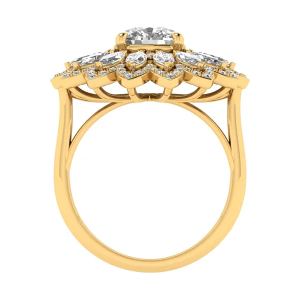 Lustrous Bypass Diamond Ring - View 3