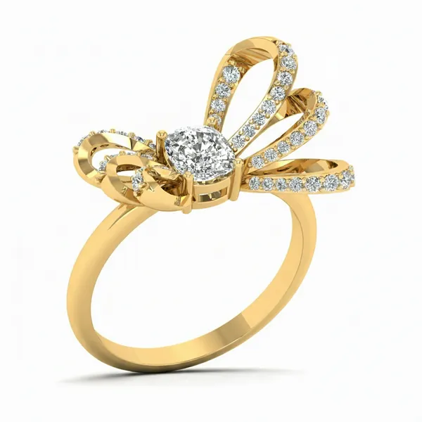 Mesmerizing Bezel Diamond Ring - Laboratory-Grown Diamond Ladies Ring