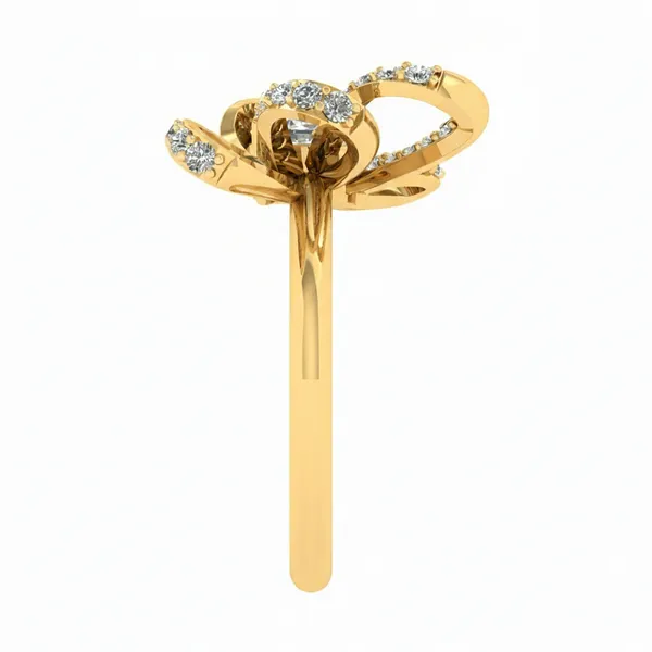 Mesmerizing Bezel Diamond Ring - View 4