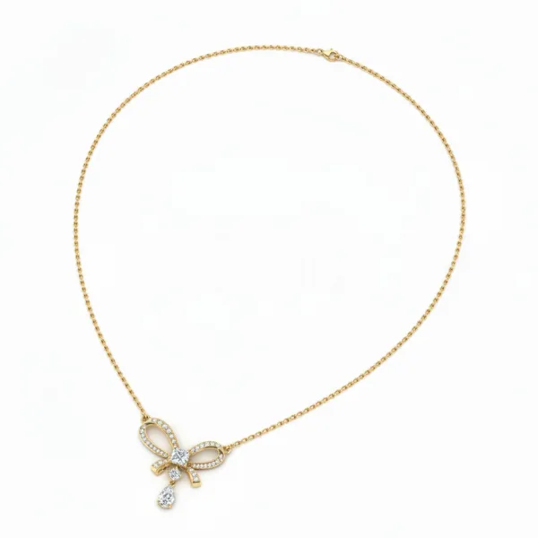 Harmonious Celestial Diamond Necklace - View 3