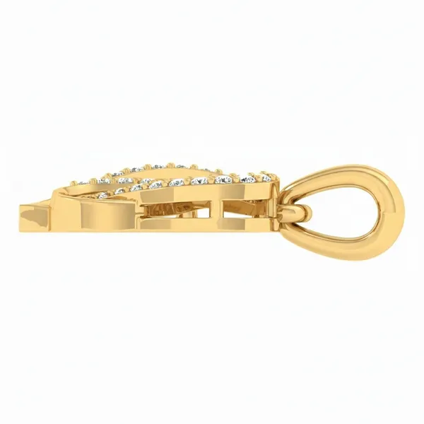 Precious Modern Diamond Pendant - View 3