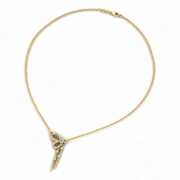 Regal Riviera Diamond Necklace - View 3