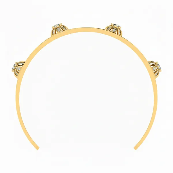 Couture Ornate Diamond Bangle - View 3