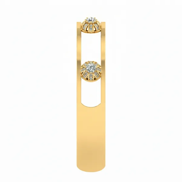 Couture Ornate Diamond Bangle - View 4