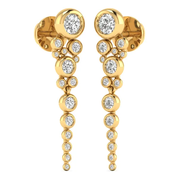 Vivara Feather Multi-Stone Earrings - View 2